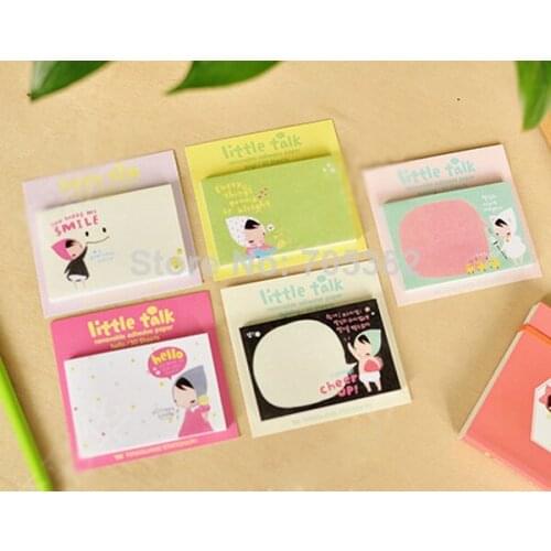 1PC Cute catoon girl pattern decoration memo pad,lovely sticky note gift stationery supplies(ss-1166)
