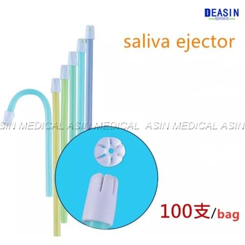 100pcs/bag Dental Saliva Ejector Aspirator Tube Oral Care Odontologia Disposable Sental Low Volume Suction Tips Dentistry Clinic
