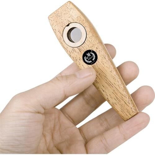 2021 Wooden Kazoo J137 For All Ages Simplest Instrument With Diaphragms Size: 10.4*2.95*0.9cm Material: wood