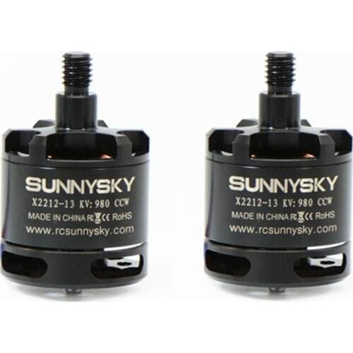 Free Shipping 2PCS CW/CCW SUNNYSKY X2212 980 KV Outrunner Brushless Motor W/ self-lock screw for RC Quadcopter Multicopter