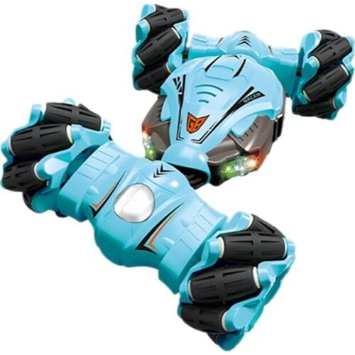Lateral Twist Stunt Car Light Remote Control Double-Sided Tumbling Deformation Off-Road Vehicle Boy Charging Toy Model