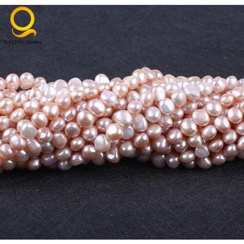 9-10mm Baroque Shape Cultured FreeForm Freshwater Pearl Loose Beads Strand 16"