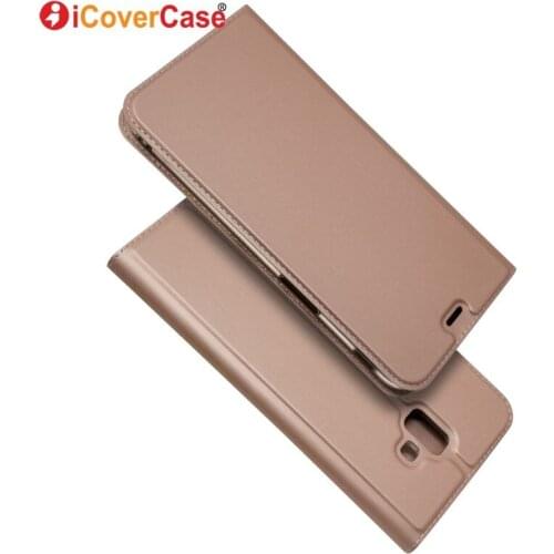Cases Cover For Samsung Galaxy J4 J4+ + J6 J6+ 2018 Case Luxury PU Leather Stand Wallet Phone Accessory Flip Soft Coque Capinhas