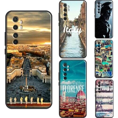 Italy Rome City For Xiaomi Mi 11 Lite Note 10 Mi 11 Ultra 10T Pro Phone Case For POCO F3 F1 F2 M3 X3 Pro