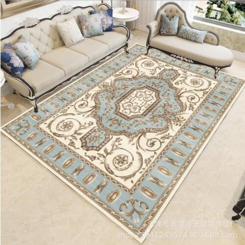 Home soft skin-friendly European carpet easy to take care of the living room bedroom vintage European carpet