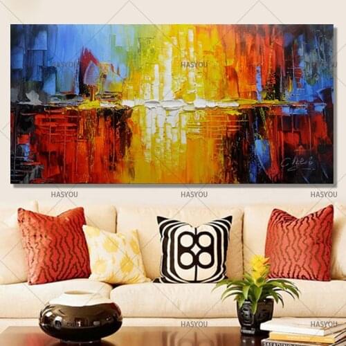 Big size 100% high quality HandPainted Oil Painting Modern Abstract Oil Painting On Canvas Wall Art For Living Room Hotel Decor