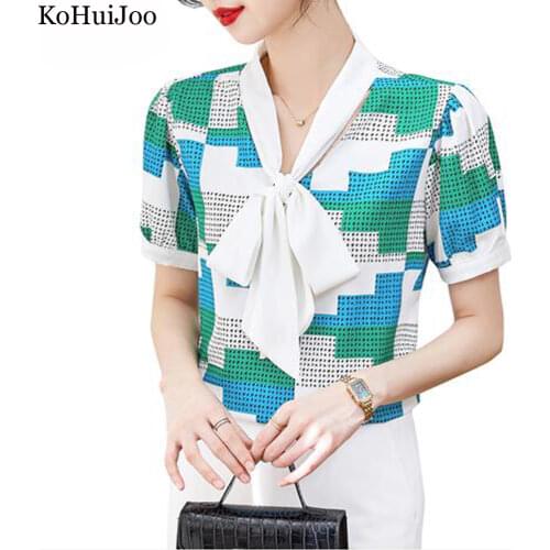 Блузки с бантом KoHuiJoo China At AliExpress