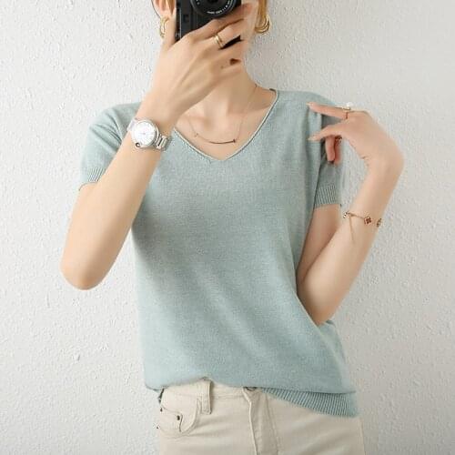 Женские однотонные футболки LHZSYY China At AliExpress