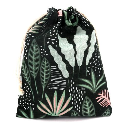 20pcs/lot Linen Cotton Bag 19x24cm Party Wedding Favor Holder Boutique Cosmetics Muslin Jewelry Packaging Bag Gift Pouches