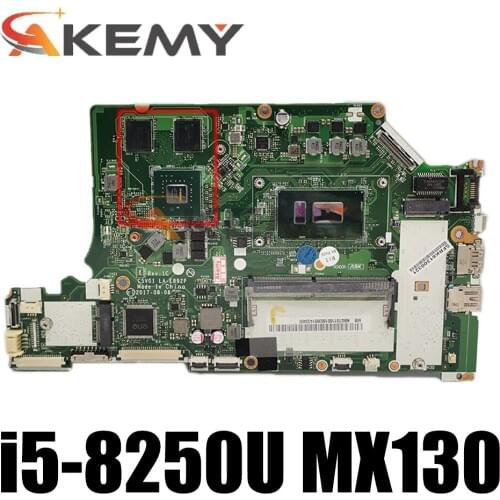 Akemy LA-E892P MainBoard W / i5 8250U CPU 4G RAM MX130 GPU For ACER Aspire A515-51 A515-51G A615-51G A615-51 Laptop motherboard