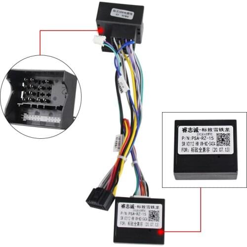 MEKEDE 16-pin Car Android Stereo Wiring Harness For Peugeot 3008/2008/Citroen C4/C-Quatre/C4L/C3 XR/C5/DS6