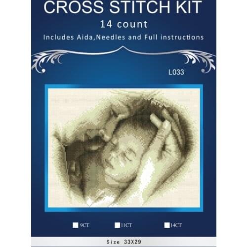 Mothers And Baby 14CT Needlework DIY Cross Stitch Set Embroidery Kit Pattern Counted Cross-Stitching Wall Home Decror