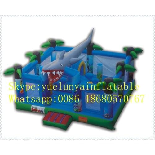 Factory direct Inflatable slide,Inflatable castle,Shark Castle Trampoline KYB-33