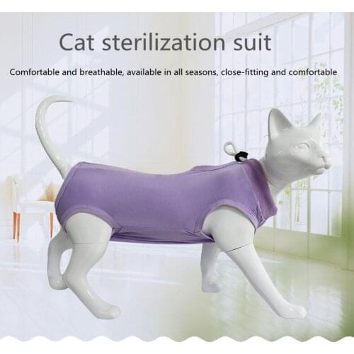 Pet Clothes for Cats After Sterilization,Weaning Clothes for Female Cats, Wound Prevention Clothes for Cats,Cat Surgical Clothes