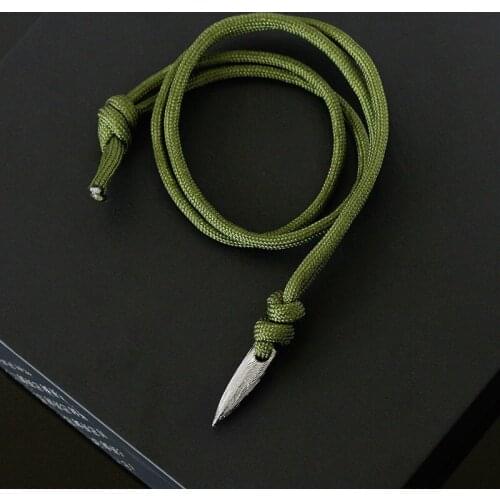 3 Patterns Alloy Bullet Pendant Black Green Rope Soldier Necklace for Men
