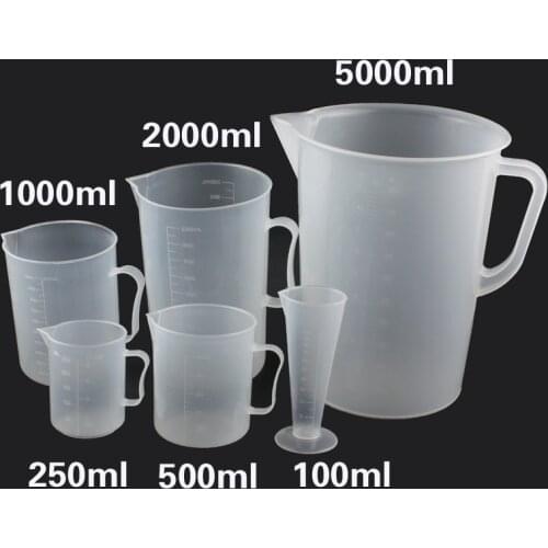 Plastic measuring cup tools scale cup liquid measuring spoon 500ml 200ml 100ml