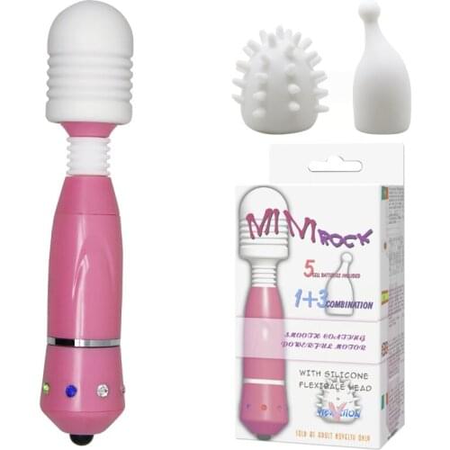 Sex Products AV Stick Dildo Vibrator 3 Silicone Caps G Spot Clitoris Stimulator Sex Toy for Woman Erotic Adult Toys