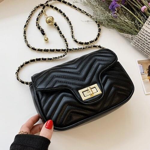 Simple Square Crossbody Bags Small Chain Womens Bag Solid Color Vintage Handbags Luxury Pu Leather Female Shoulder Bag 2021 Sac