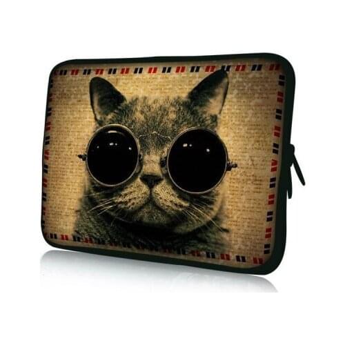 Cute Cat Soft Sleeve Laptop Bag For Macbook Air Pro Retina 11 12 13 14 15inch Notebook PC Tablet Case Cover for HP Dell Mac book