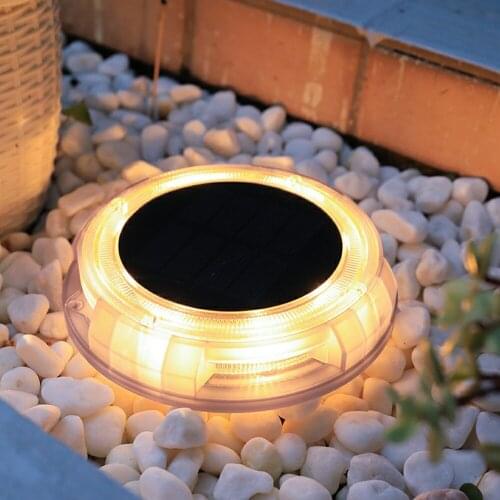 Outdoor Garden Solar Underground 12LED Light Lawn Decorative Lamp Waterproof Street Lighting For Home Yard Pathway Lawn Lights