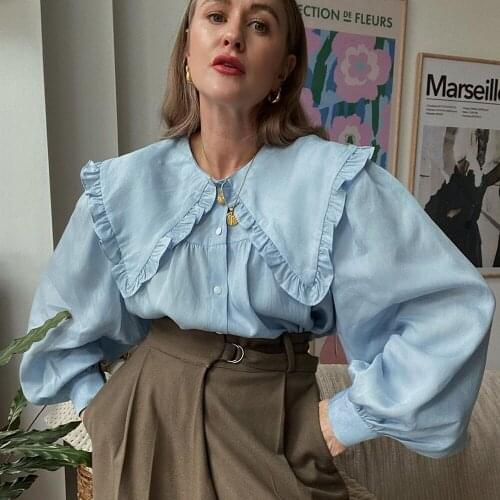 Женские синие рубашки Xikom China At AliExpress