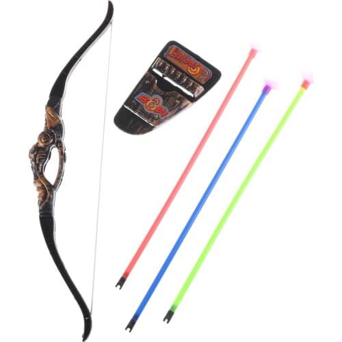 Funny 35cm Children Outdoor Plastic Archery ChildrenS Bow And Arrow Toy For Shooting Toys Boy Gifts With Sucker