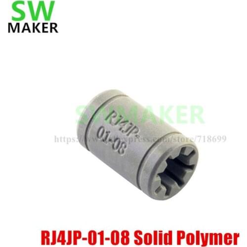 SWMAKER 1pcs Linear Shaft Drylin RJ4JP-01-08 plastics bearing replaces Solid Polymer LM8UU for Anet Reprap Prusa i3 3D Printer