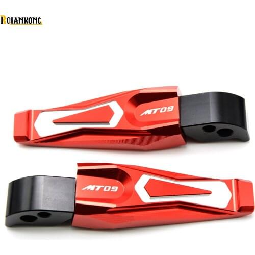 2017 hot sale Motorcycle Accessories foot pegs CNC Aluminum Rear Passenger Footrests for YAMAHA MT-09 MT09 MT9 MT 09