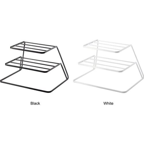 3-Tier Counter and Cabinet Corner Shelf Organizer for Home Kitchen Simple Shaped D1