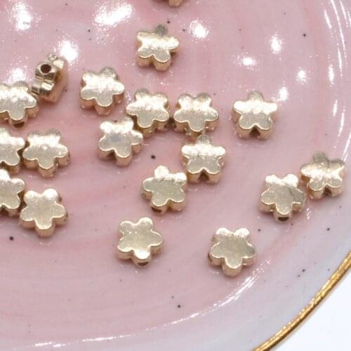 300Pcs Acrylic Flowers Shape CCB Loose Spacer Beads For Jewelry Making DIY Necklace Bracelet