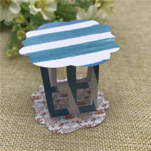 3D Frame gate box Metal Cutting die keychain shaker Heart Paper Key Chain Scrapbook Paper Craft Card Punch Art Knife Cutter