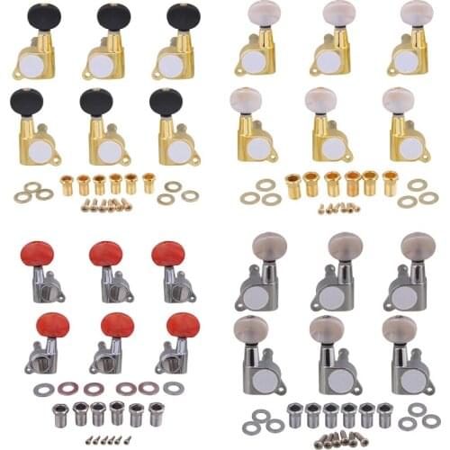6Piece 3L3R Frosted Semicircle Folk Guitar Tuning Pegs Machine Heads