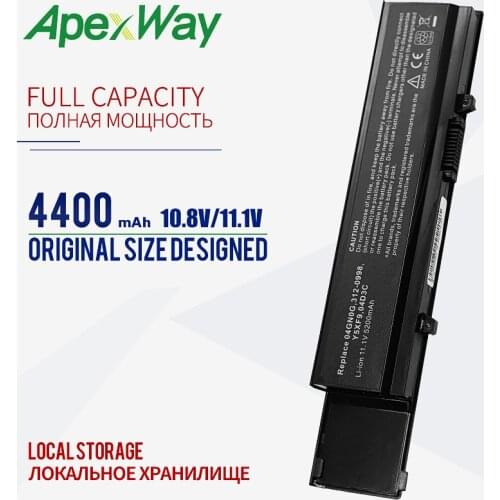 ApexWay 11.1v 4400mAh 6cell Battery For dell Vostro 3400 3500 3700 0TXWRR 0TY3P4 312-0997 7FJ92 4JK6R
