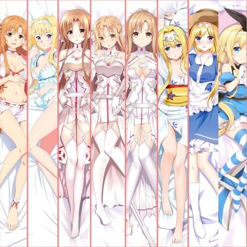 Anime Dakimakura Sword Art Online Alicization War of Underworld Alice Yuuki Asuna Hugging Body Pillow Case Pillow Cover Gift