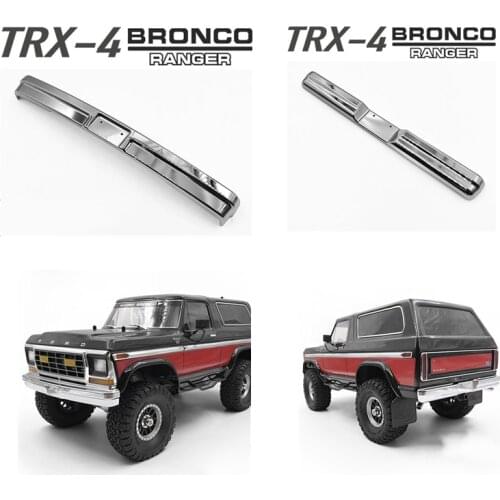Rc Car TRAXXAS TRX-4 BRONCO FORD Aluminum Bumper Protector For 1:10 Remote Control Cars 4X4 Crawler Toys Rc Truck Option Parts