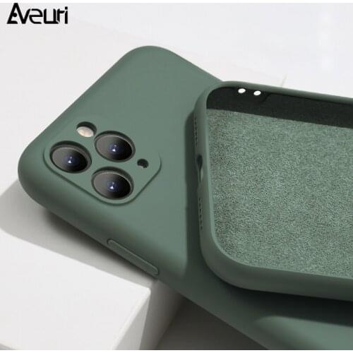 Liquid Silicone Case For iPhone 11 Pro MAX X XR XS Max Coque Soft Shockproof Cover Phone Case For iPhone SE 2020 6 6S 7 8 Plus