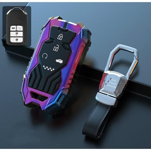 Zinc Alloy Car Keyless Smart Key Fob Case Cover for Honda Civic Accord Fit Hrv Crv Jazz City Auto Accessories Protector Interior