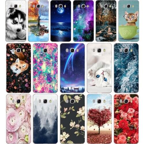 B Phone Case For Samsung Galaxy J5 2016 J510F Soft Silicone TPU Cartoon Protector Cover Cases For Samsung J5 2016 J510 Bumper
