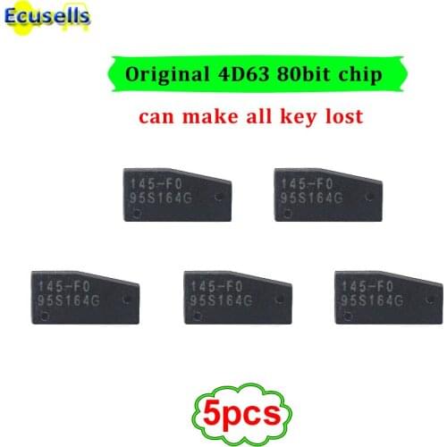 5PCS/LOT Car Key Chip Original High Quality 4D63 80bit Chip for Ford Mazda 4D 63 80 Bit Chip Can Make Keys All Lost