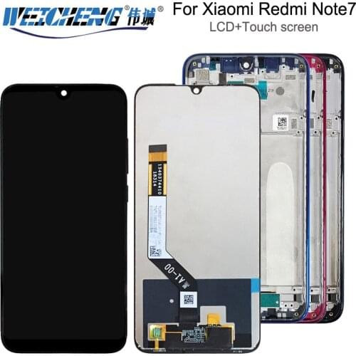 For Xiaomi Redmi Note 7 LCD Display Touch Screen Digitizer Assembly With Frame For Redmi Note7 Display Note 7 Pro Screen Replace