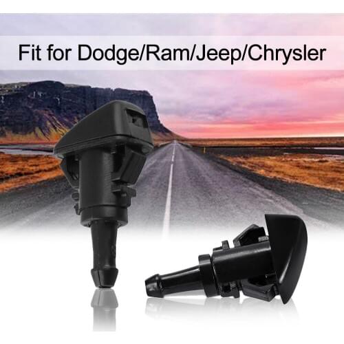 2PCS Windshield Wiper Washer Spray Nozzle Washer Nozzle Replacement Rear Wiper Screen Washer Jet 5303833AA /5160308AA