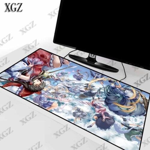 XGZ Anime Girl Flying Clouds Gaming Mouse Pad Game Large Computer Mat Mousepad Office Desk Laptop PC Gamer Keyboard XXL