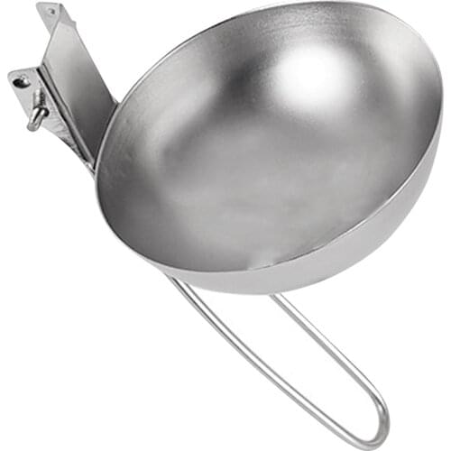 Lightweight Fishing Stainless Steel Travel Cooking Accessories Soup Ladle Cooking Utensil Tool Picnic Tools