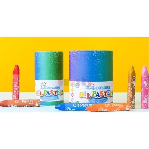 Marco 12 24 color Children hand drawn children painting coloring thick triangular crayon oil painting stick art supplies