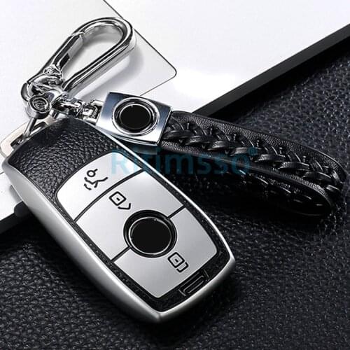 New Tpu Car Key Case for Mercedes Benz AMG E Class W213/C Class W205 2018 Key Chain Ring Cover Car Styling Accessories