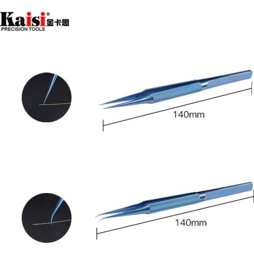 Titanium alloy tweezers professional maintenance tool 0.15mm edge precision fingerprint tweezers Apple main board copper wire
