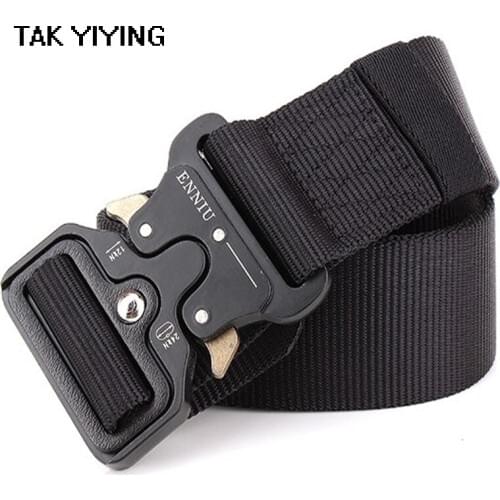TAK YIYING Cmobat Equipment Tactical Belt Men 1000D Nylon Metal Buckle Knock Off Belts US Soldier Carry Waist Belt 4.5cm