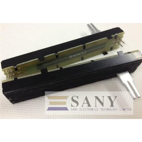 [SA]8.8 cm walking track Slide Potentiometers B50kx2 20 large split shaft--10PCS/LOT