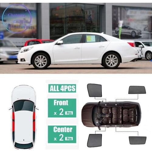 For Chevrolet Malibu 2012-2015 Window Sunshade UV Protection Ray Blocking Mesh Visor Laser Black Net Yarn