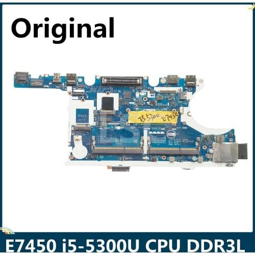 LSC For DELL Latitude E7450 Laptop Motherboard CN-0R1VJD 0R1VJD R1VJD LA-A961P I5-5300U CPU DDR3L